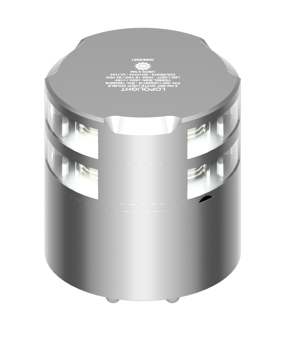 3nm 360° White, Double, silver anodized 3nm 360° White, Double, silver anodized